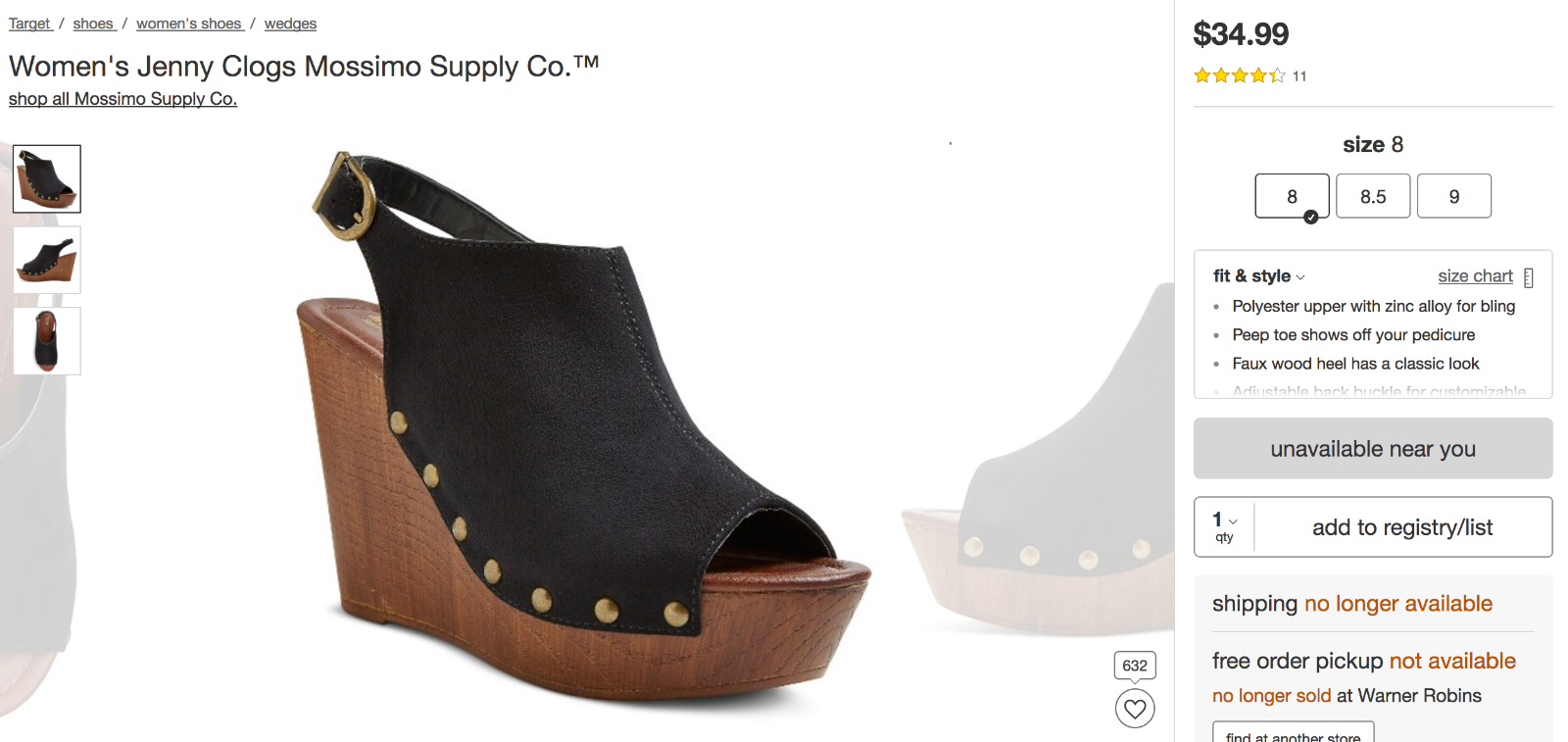 mossimo clogs